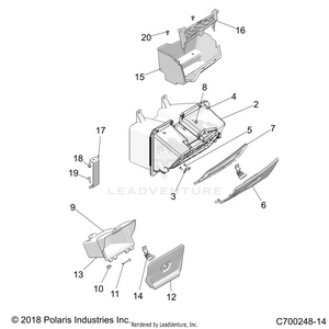 Body, Dash Storage - Z22nar99af/bf (c700248-14) Schematic
