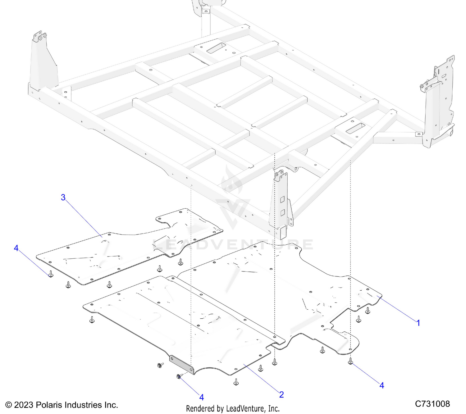 BODY, BOX, SHIELDS - R26X6T1RBL (C731008)