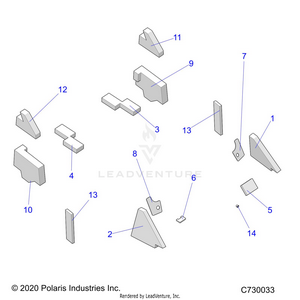 Body, Cab Foam - R21t6u99ap/ag/bp/bg (c730033) Schematic