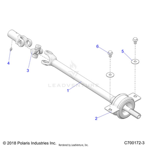 Drive Train, Mid Prop Shaft - R19rhe99nd (c700172-3) Schematic