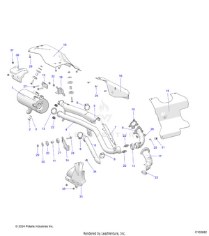 Engine, Exhaust - A25shy57al/an (c102682) Schematic
