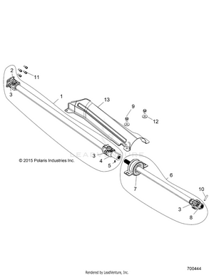 Drive Train, Front Prop Shaft - Z19vpl92ak/bk/ar/br/am/bm (700444) Schematic