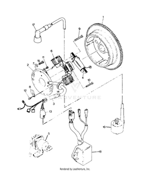 Magneto Assembly 250 2x4 - Update (4919781978038a) Schematic