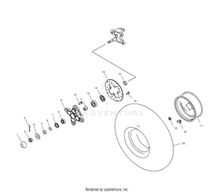 Front Hub And Front Wheel - A03gj50aa/ab (4975767576b03) Schematic