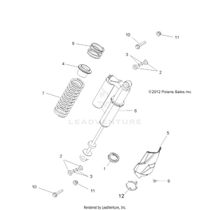 Suspension, Rear Shock Mounting - R13jt9efx (49rgrshockmtgrr13rzrxp900i) Schematic