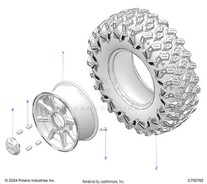 Wheels, Front - Z25x4e92a4/b4 (c750761) Schematic
