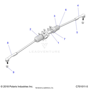 Steering, Gear Box - Z24ase87a5 (c701011-5) Schematic