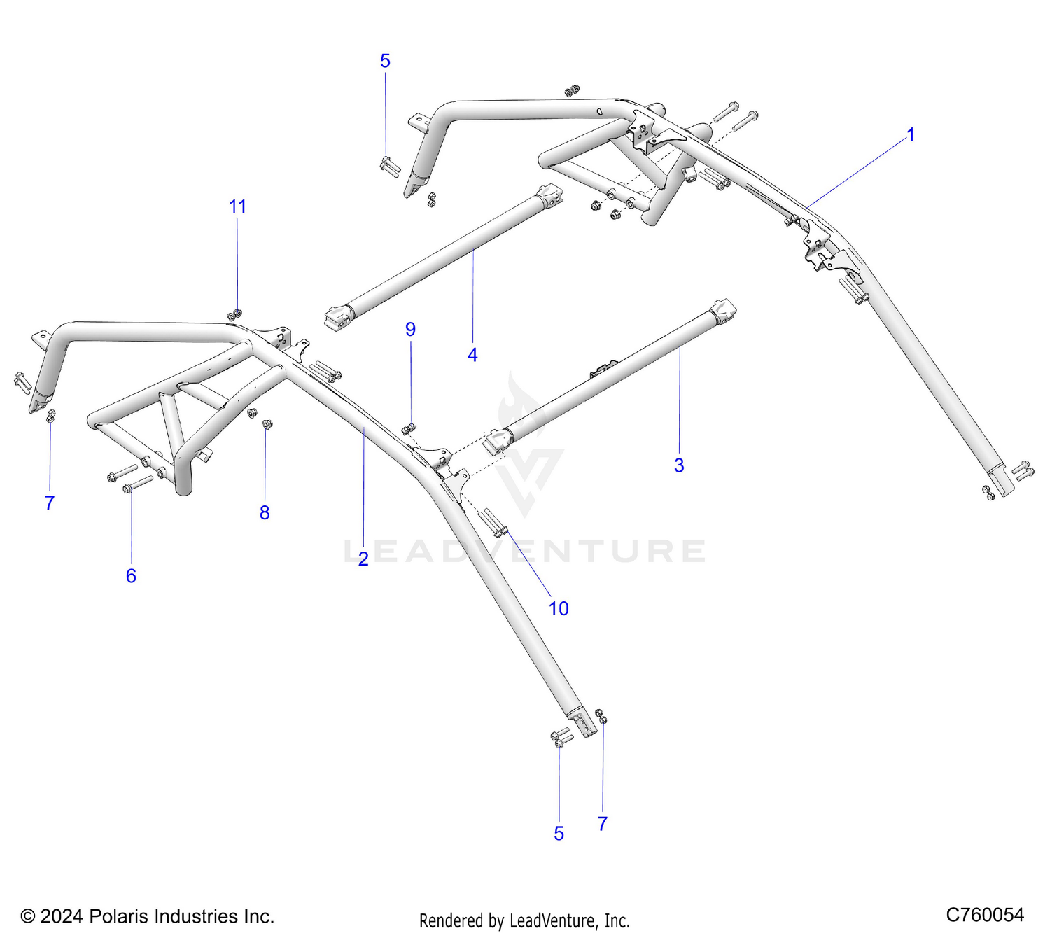 CHASSIS, CAB FRAME - Z26XPE92A4/B4/A6/B6 (C760054)
