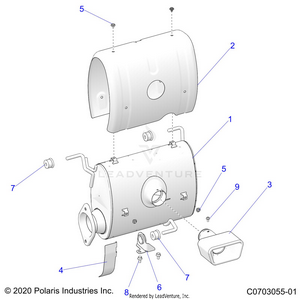 Engine, Exhaust System, Silencer And Related - Z24rmc2kah/bh (c0703055-01) Schematic