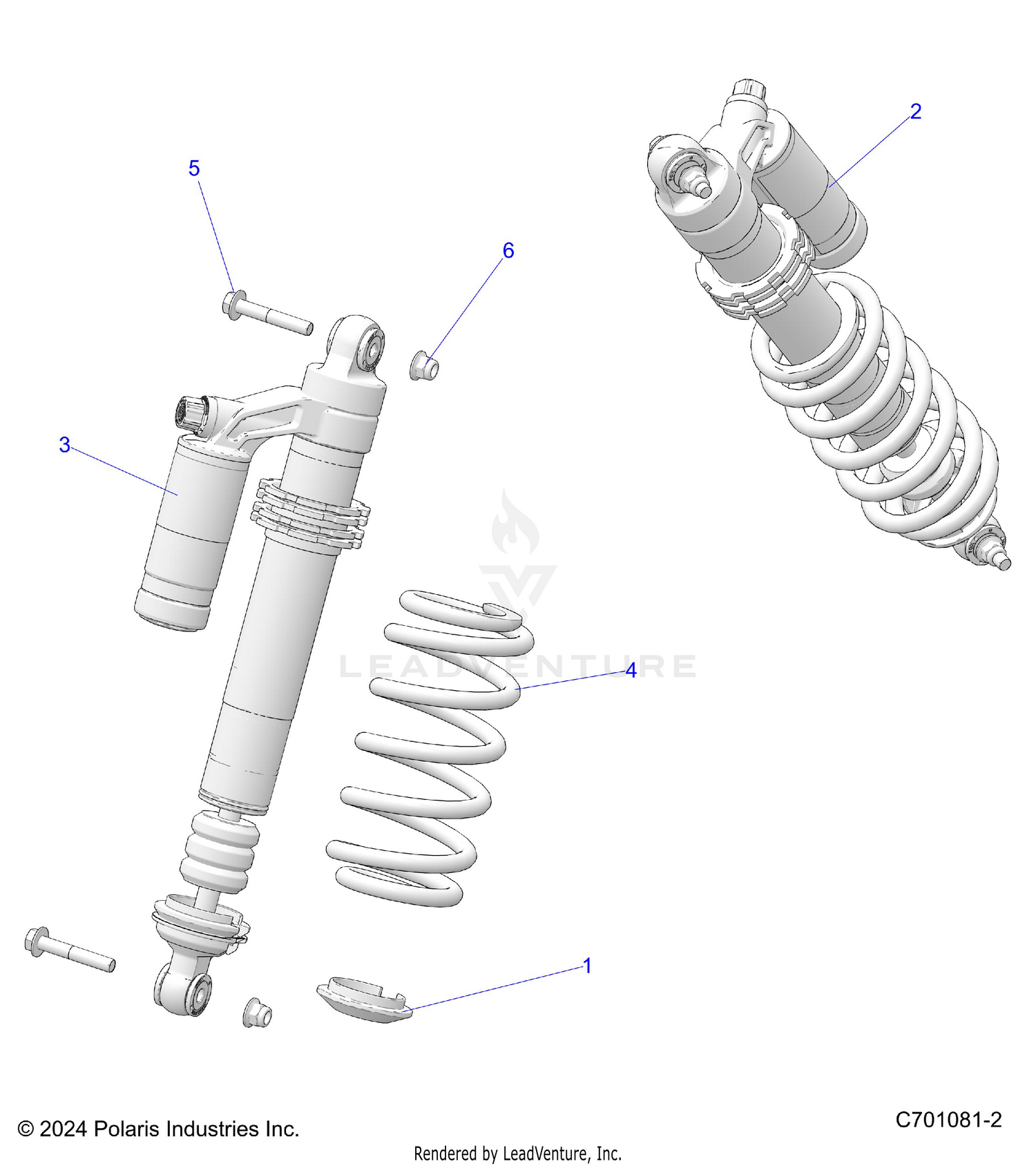 SUSPENSION, FRONT SHOCK MOUNTING - Z26ASE99P5 (C701081-2)