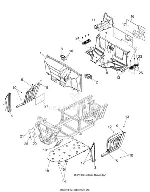 Body, Floor And Fenders - R14rh76aa/76ac/7eaz (49rgrmoldings14800mid) Schematic