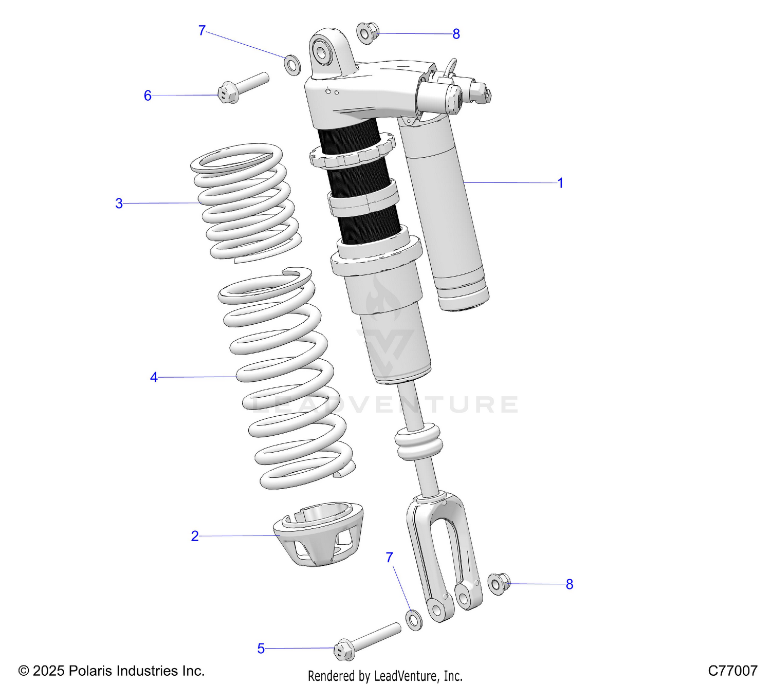 SUSPENSION, FRONT SHOCK - Z26RRL2KAL (C77007)