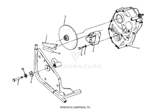 Right Hand Gearcase And Brake Mounting Big Boss 4x6 (4919801980034a) Schematic