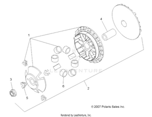 Drive Train, Primary Clutch - A09lh46aq/ax/az (49atvprimary08sp300) Schematic
