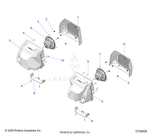 Electrical, Audio, Rear - Z25r4d2kak/bk/aj/bj/am/bm (c750828) Schematic