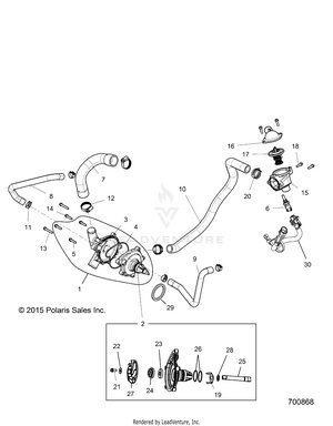 Engine, Waterpump And Bypass - Z19vce99am (700829) Schematic