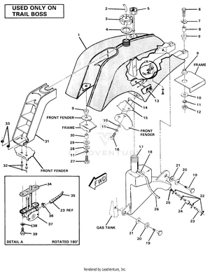 Fuel Tank Assembly-trail Boss (4910981098012a) Schematic