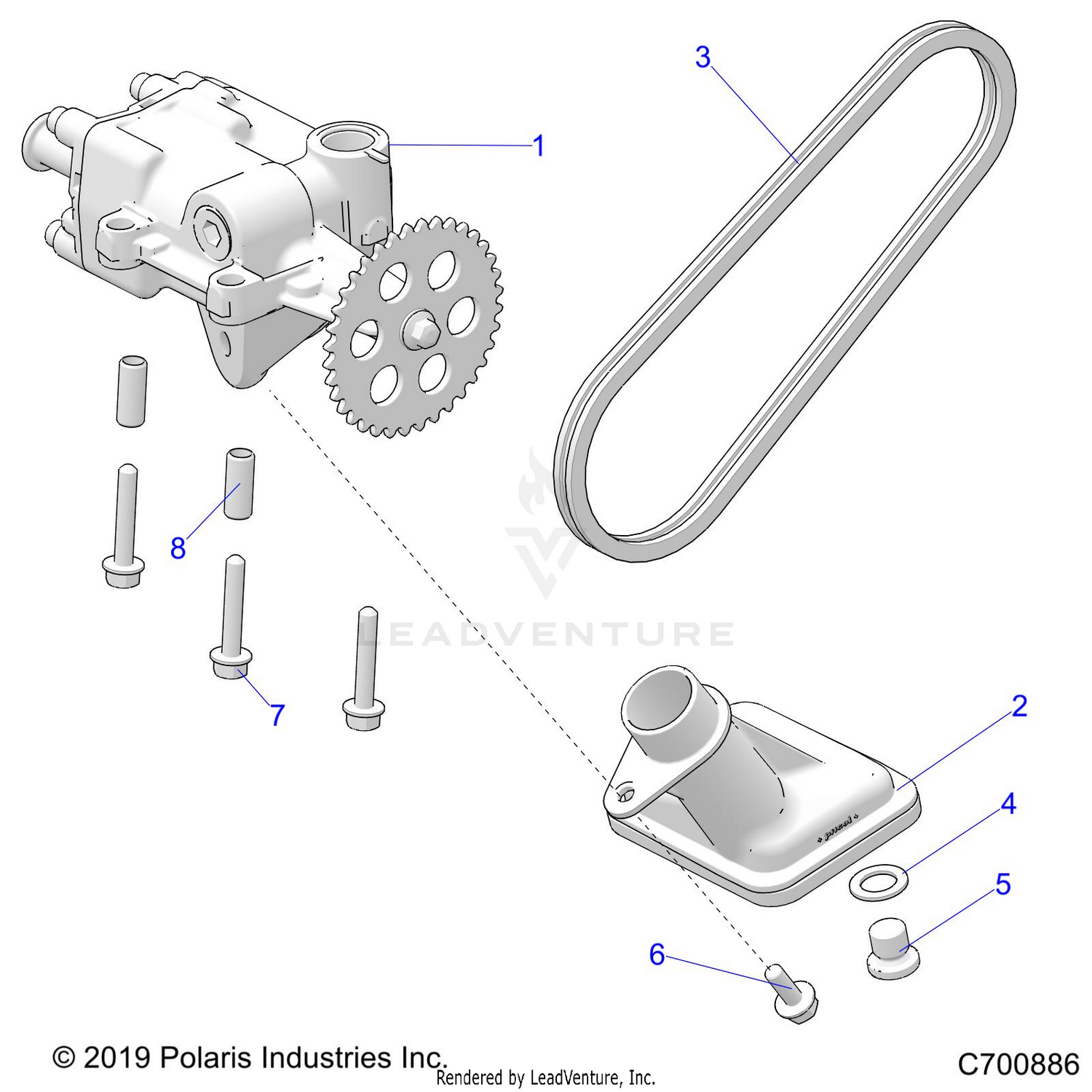 ENGINE, OIL PUMP - R26RRU99FP (C700886)