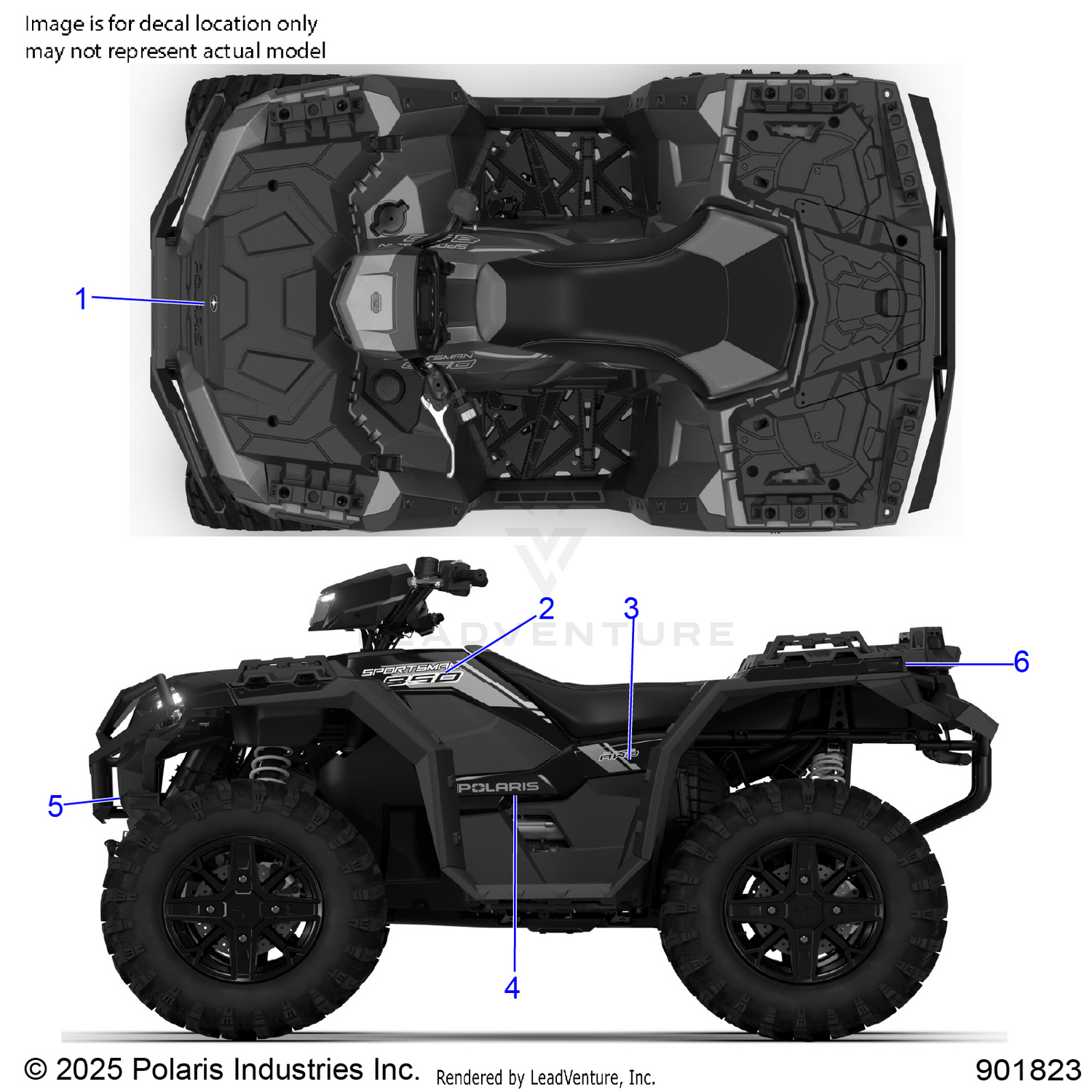 BODY, DECALS GRAPHIC - A26SEE50B1/B4 (901913)
