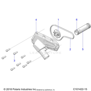 Engine, Waterpump Impeller And Cover - A21sez57am/an/bm/bn (c101422-15) Schematic