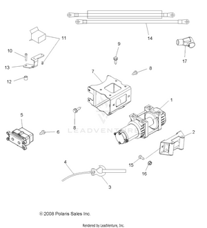 Options, Winch - A10zx85at (49atvwinch09spxpeps850) Schematic