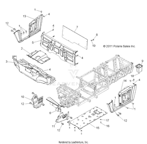 Body, Floor And Fenders - R16raa76aa/aj (49rgrmoldings126x6) Schematic