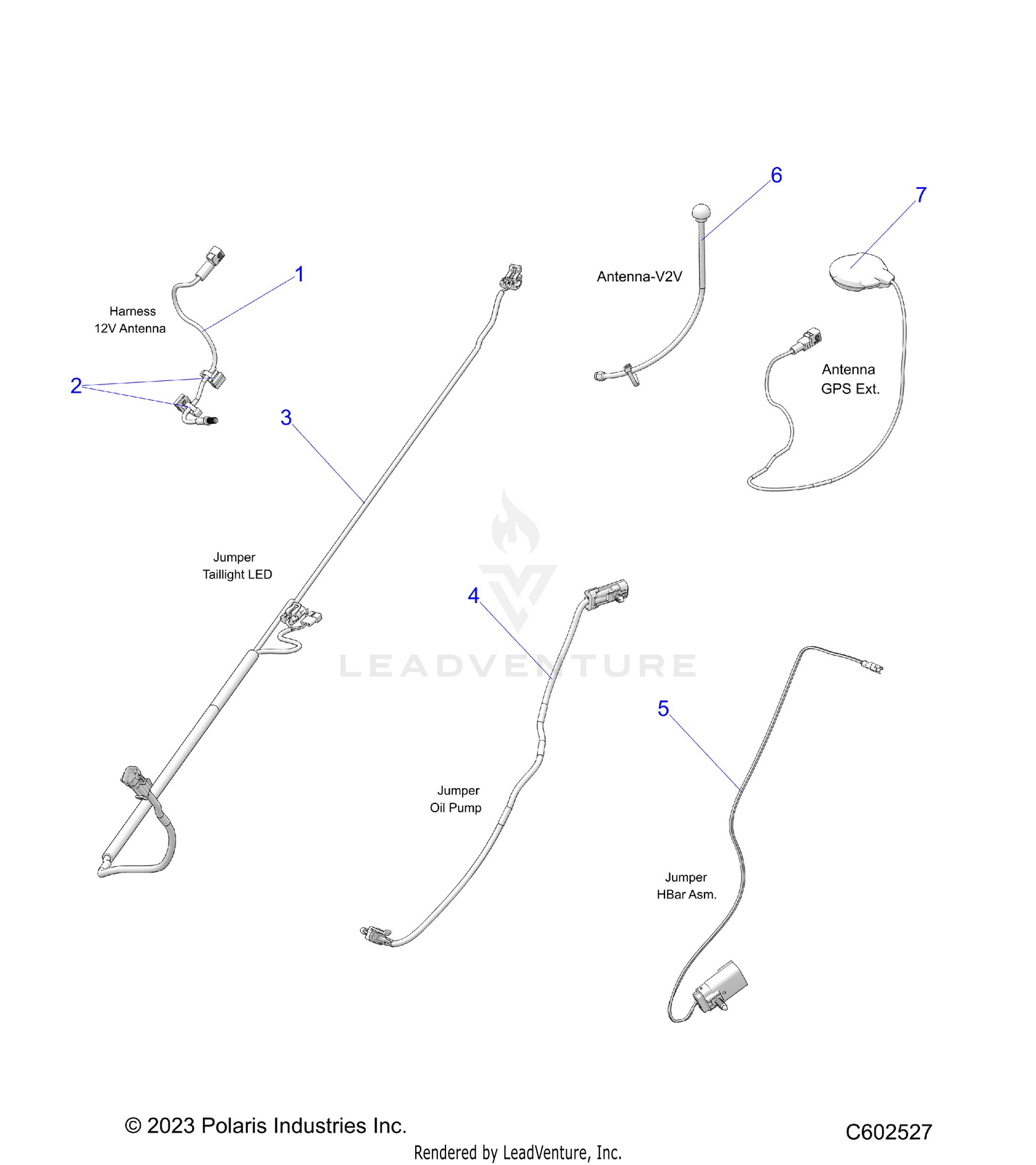 ELECTRICAL, JUMPER WIRES/ANTENNAS/HARNESS - S26TDZ8RS (C602527)