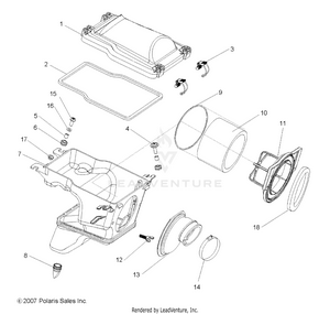 Engine, Air Intake System - A10gj52aa (49atvairbox08out525s) Schematic