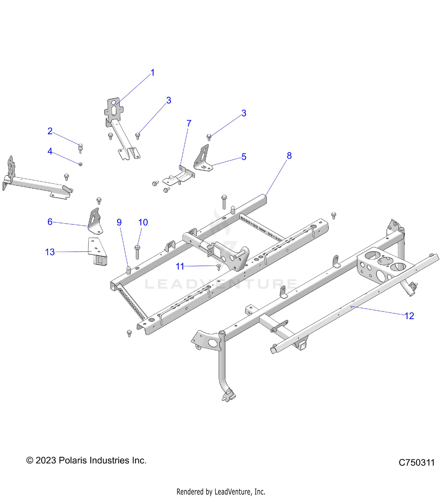 CHASSIS, MAIN FRAME MOUNTS - Z26ASE99P5 (C750311)