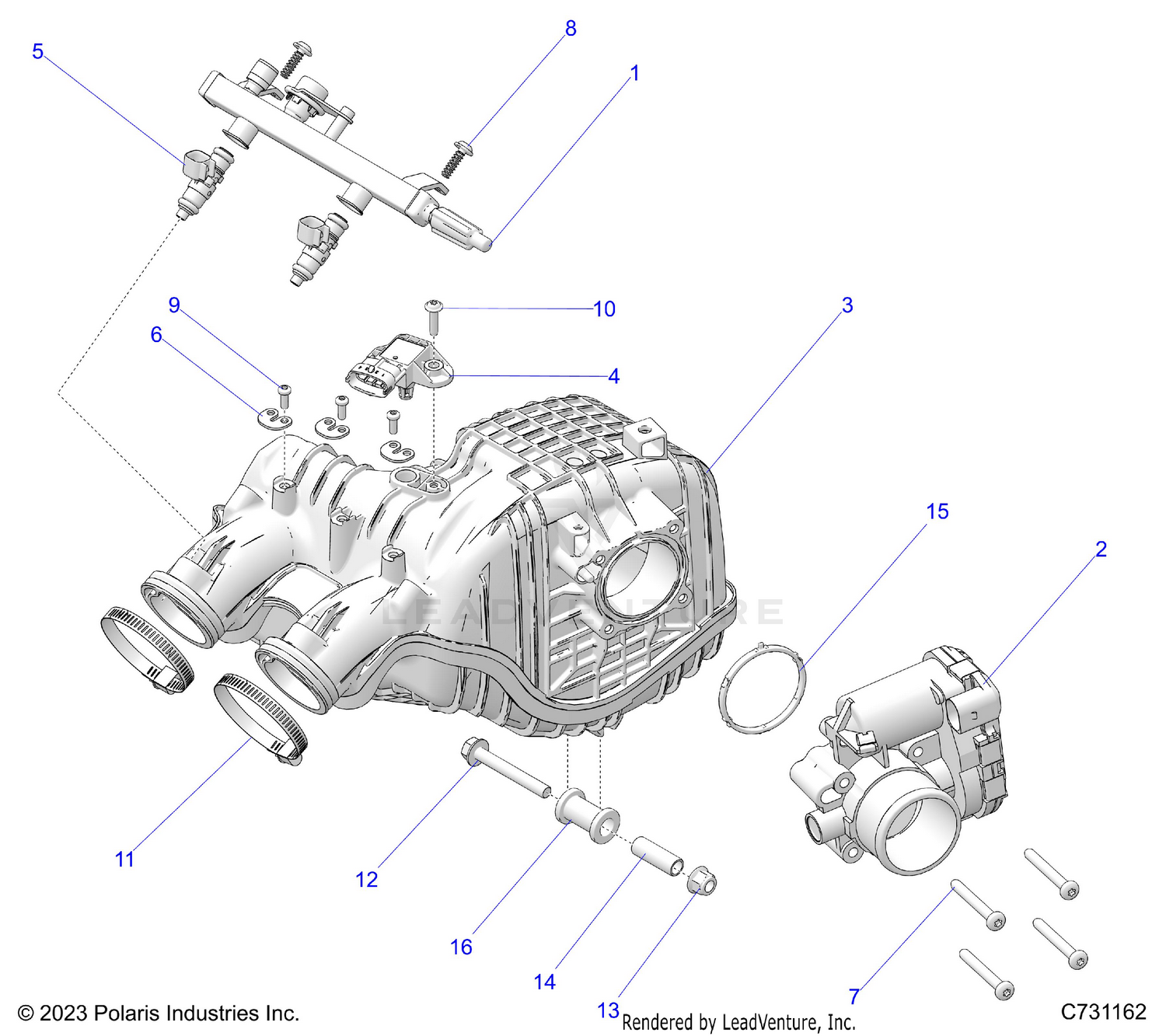 ENGINE, AIR INTAKE MANIFOLD - R26RRU99FP (C731162)