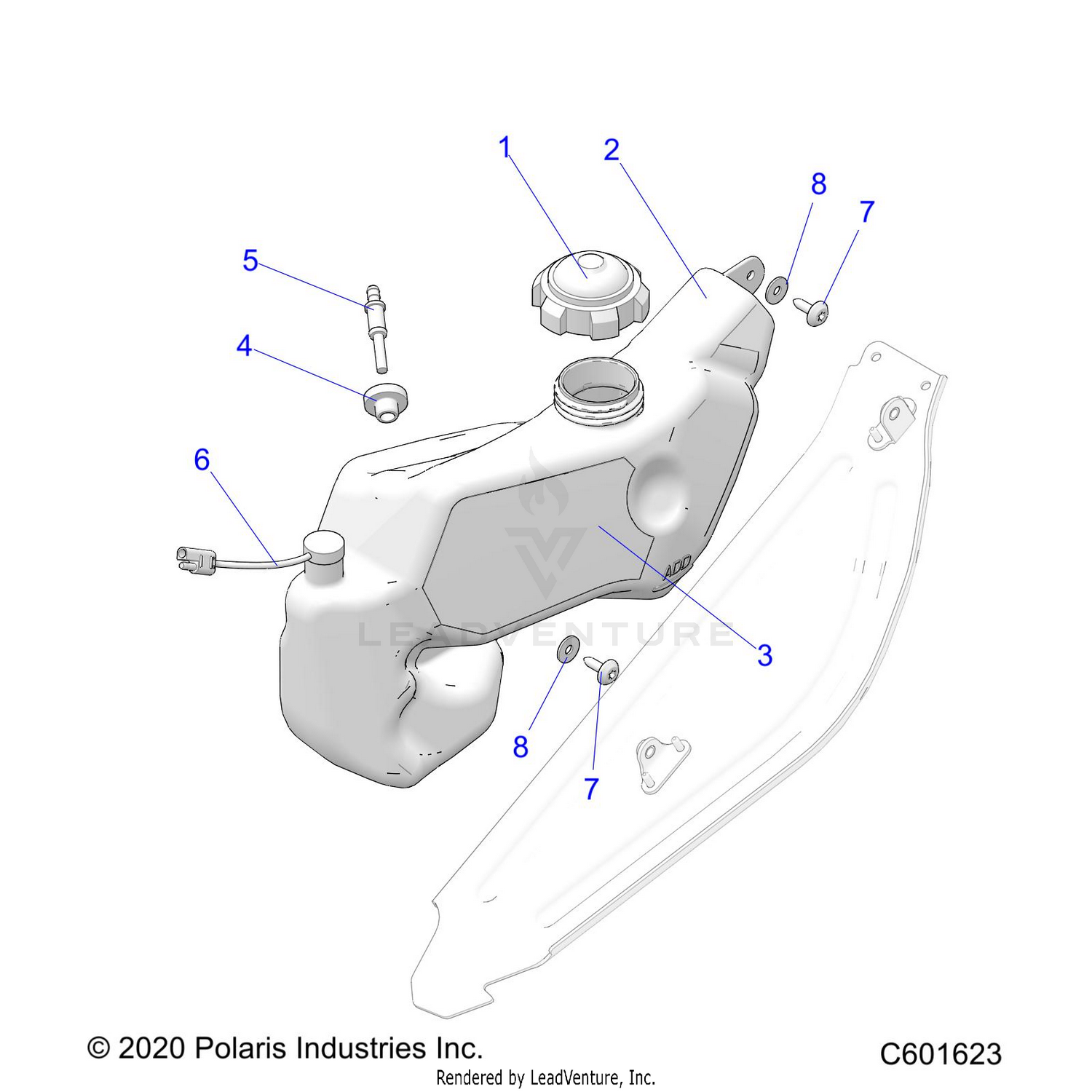 ENGINE, OIL BOTTLE ASM. - S22TKV6RS ALL OPTIONS (C601623)