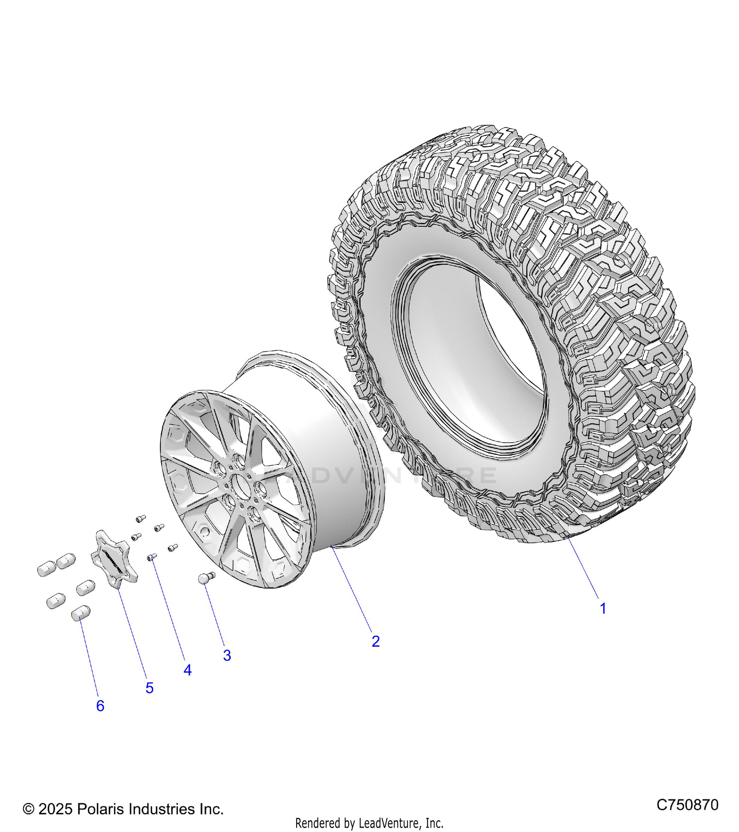 WHEELS, FRONT/REAR - Z26SPD92AN/AH/BN/BH (C750870)