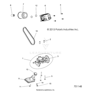 Engine, Oil Pump And Oil Cooler - Z19vce99am (701148) Schematic