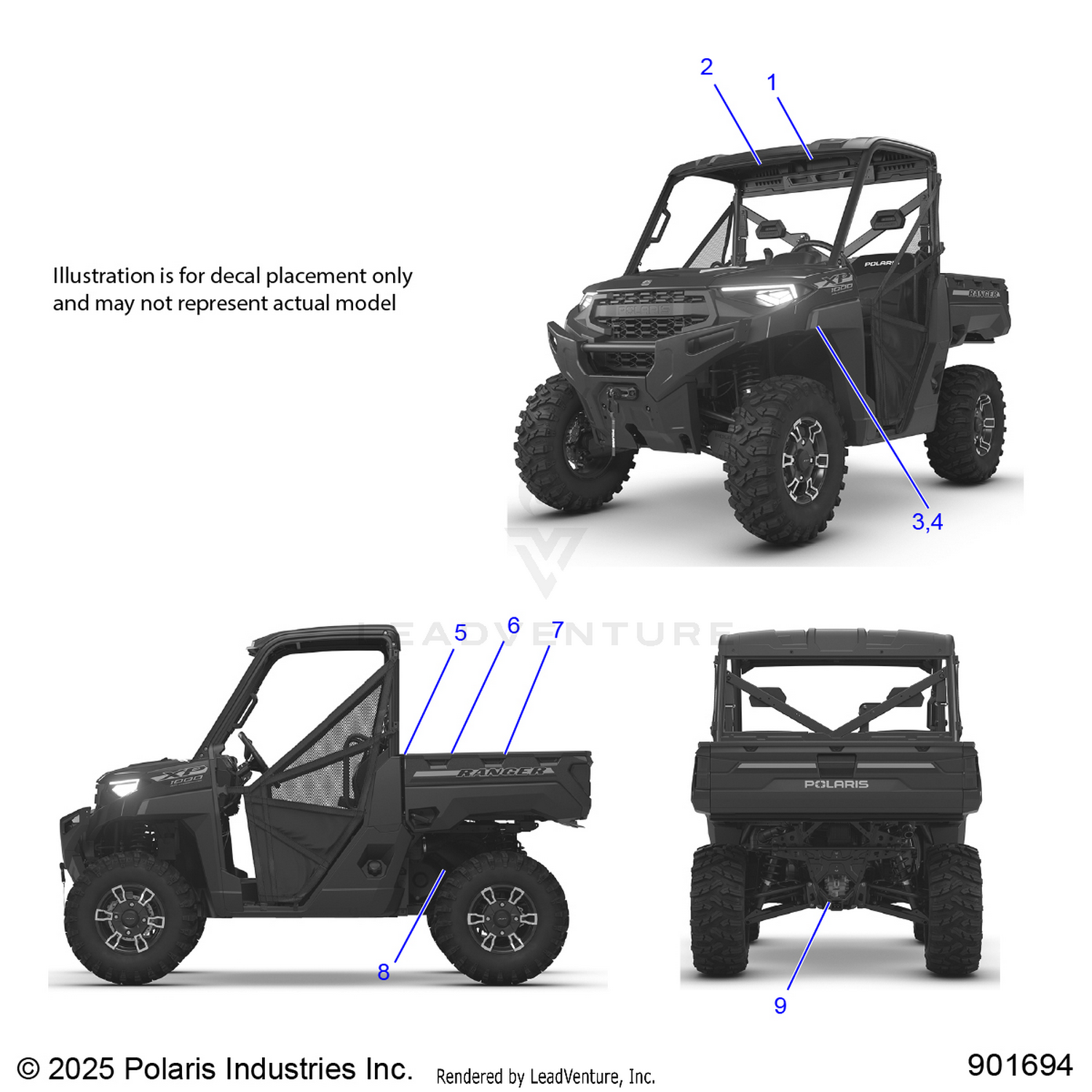 BODY, DECALS, GENERAL - R26RRE99A9/AF/AH/AB/AS/B9/BF/BH/BB/BS (901694)