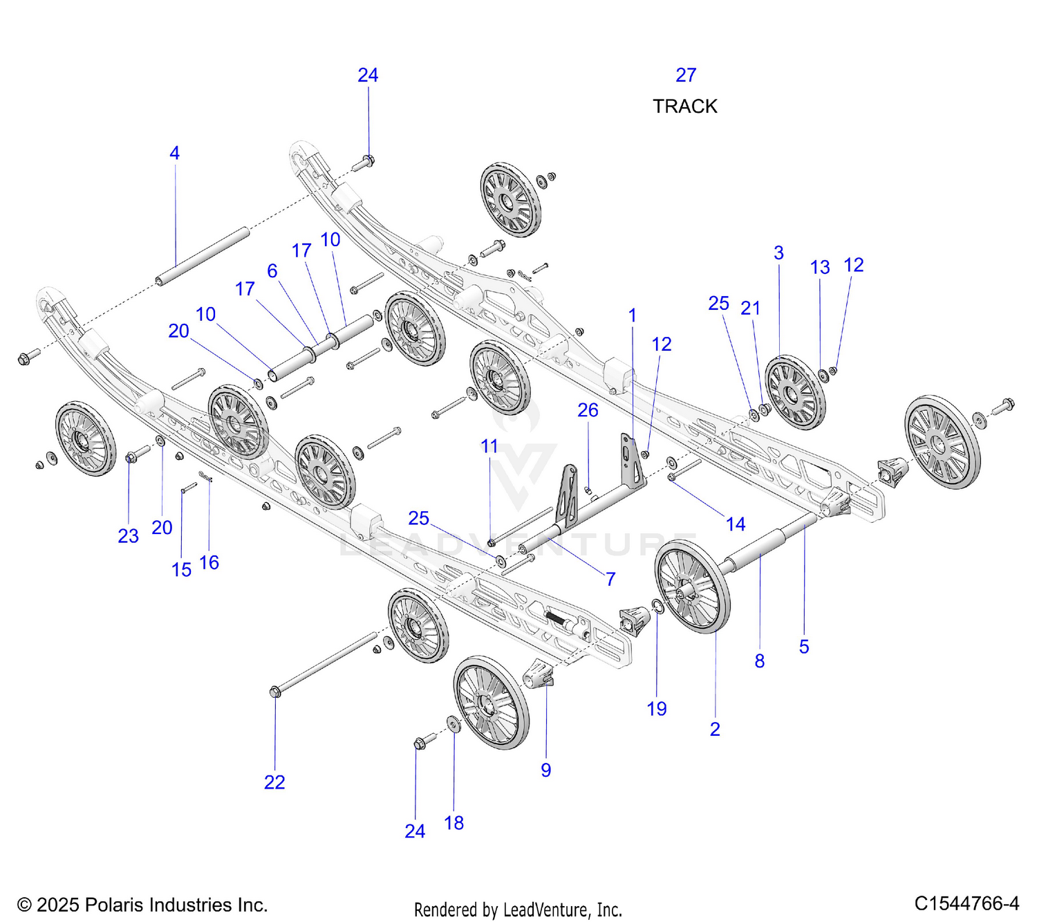 SUSPENSION, REAR - S26TLF9FSL (C1544766-4)