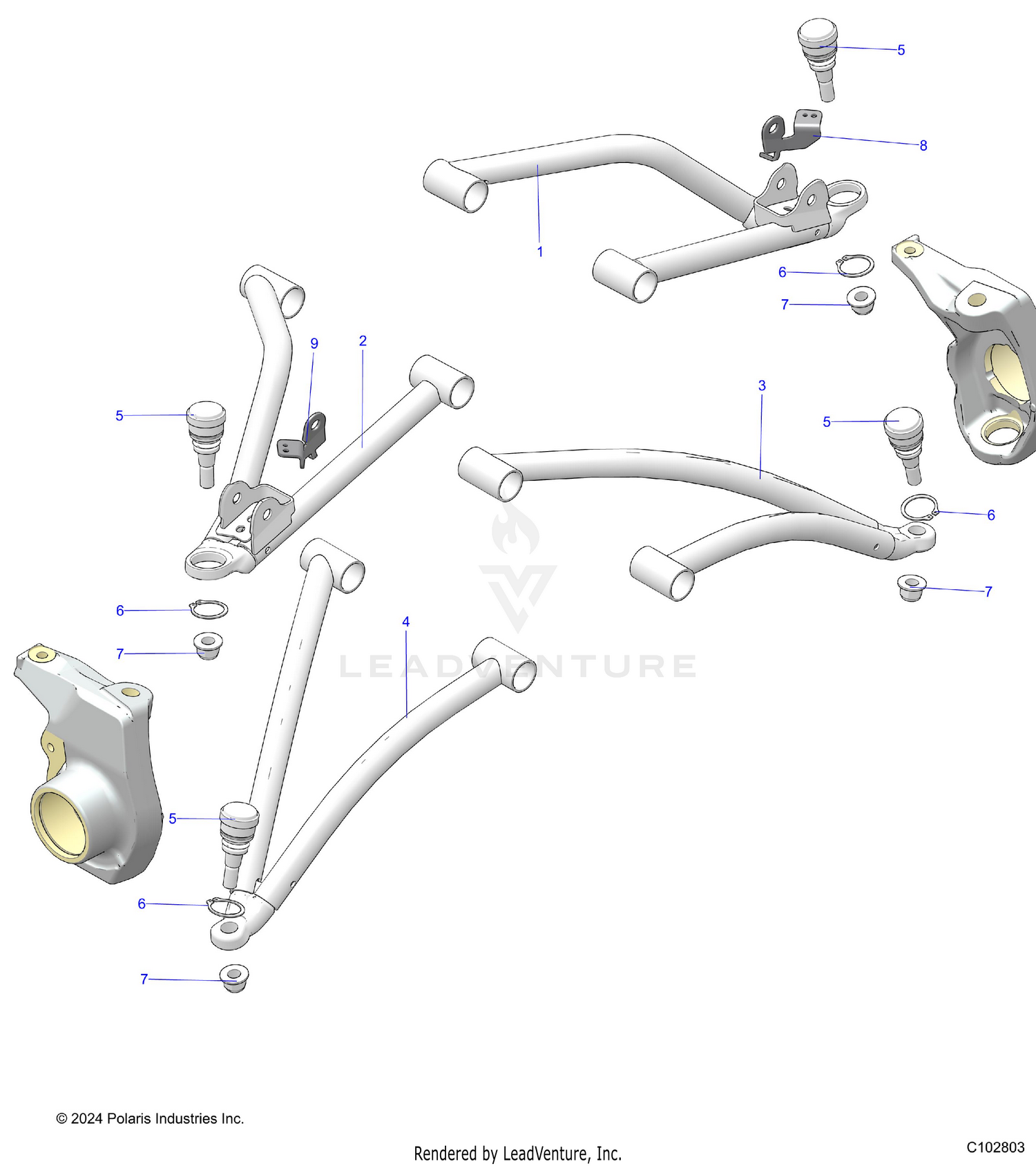 SUSPENSION, A-ARMS - A26SJR57AG (C102803)