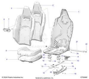 Body, Seat Asm., Front - Z25x4e92a4/b4 (c750466) Schematic