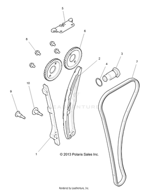 Engine, Cam Chain And Tensioner - R16rge99a7/ae/av (49rgrcam14rzr1000) Schematic