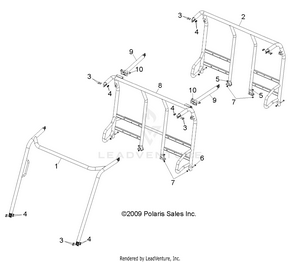 Chassis, Cab Frame - R14wh57aa/ac/ar/6eat (49rgrframe11500crew) Schematic
