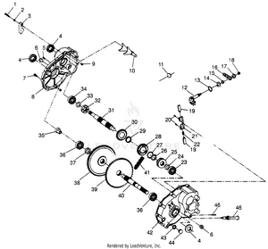 Gearcase Sport 400l W97ba38c And Trail Blazer W97ba25c (4940124012c009) Schematic