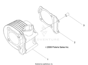Engine, Cylinder - R13va17aa/ab (49rgrcylinderhd09rzr170) Schematic