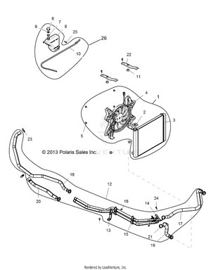 Engine, Cooling System - Z16vde99fm/nm (49rgrcool14rzr1000) Schematic
