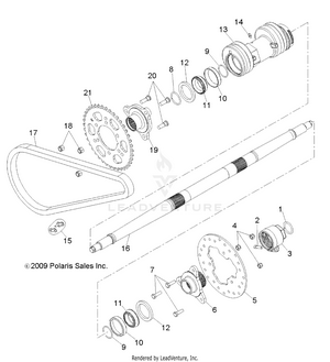 Drive Train, Rear Axle And Housing - A12ea32aa (49atvaxle10tblzr) Schematic
