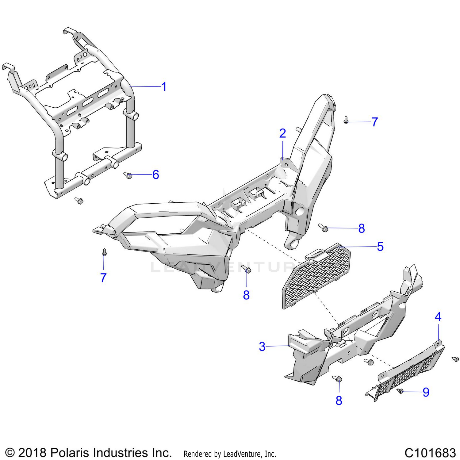 BODY, FRONT BUMPER and MOUNTING - A26SXZ85A9/AN/AZ (C101683)