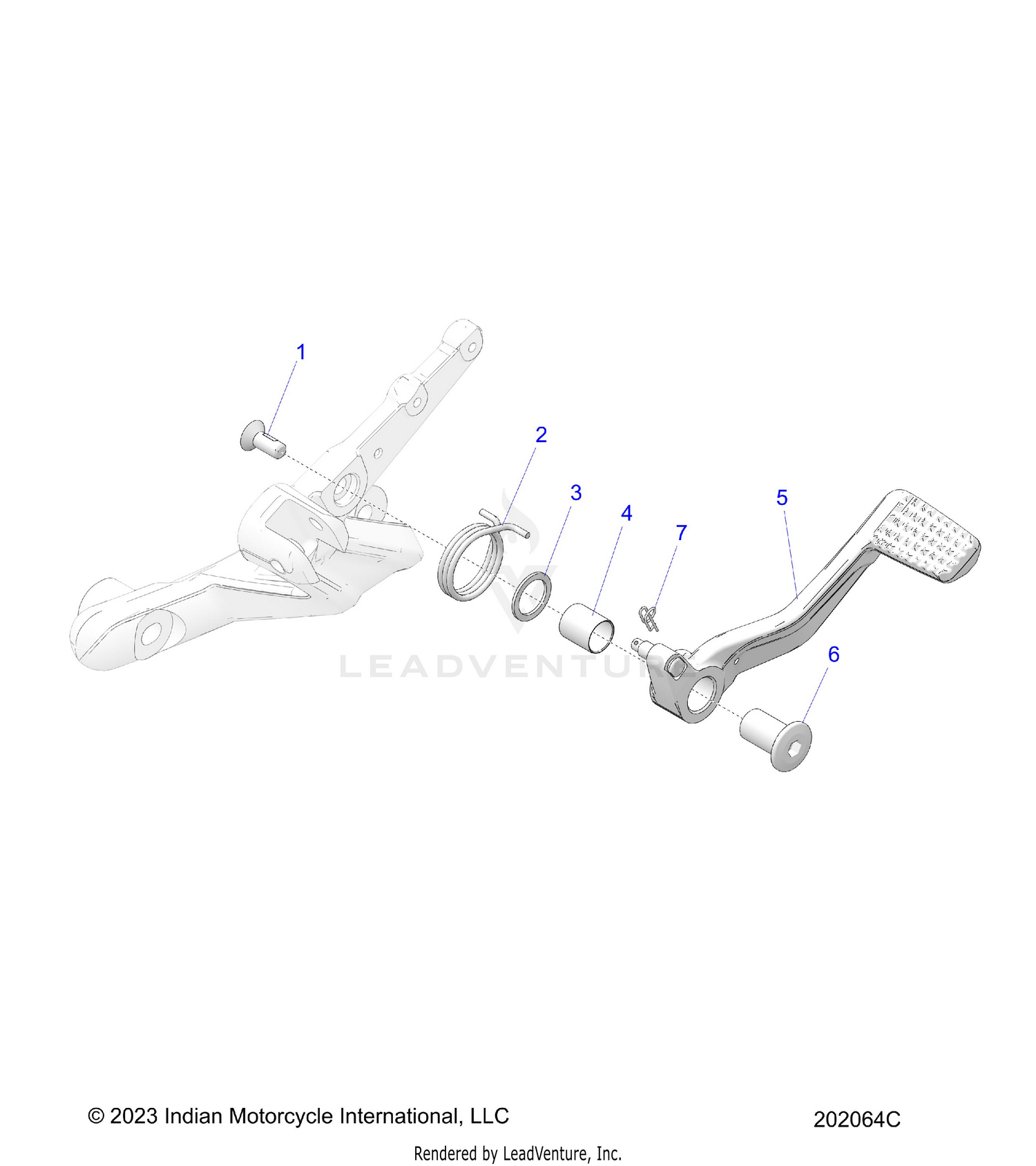 BRAKES, BRAKE PEDAL - N26SSB61/SSC61 (202064C)