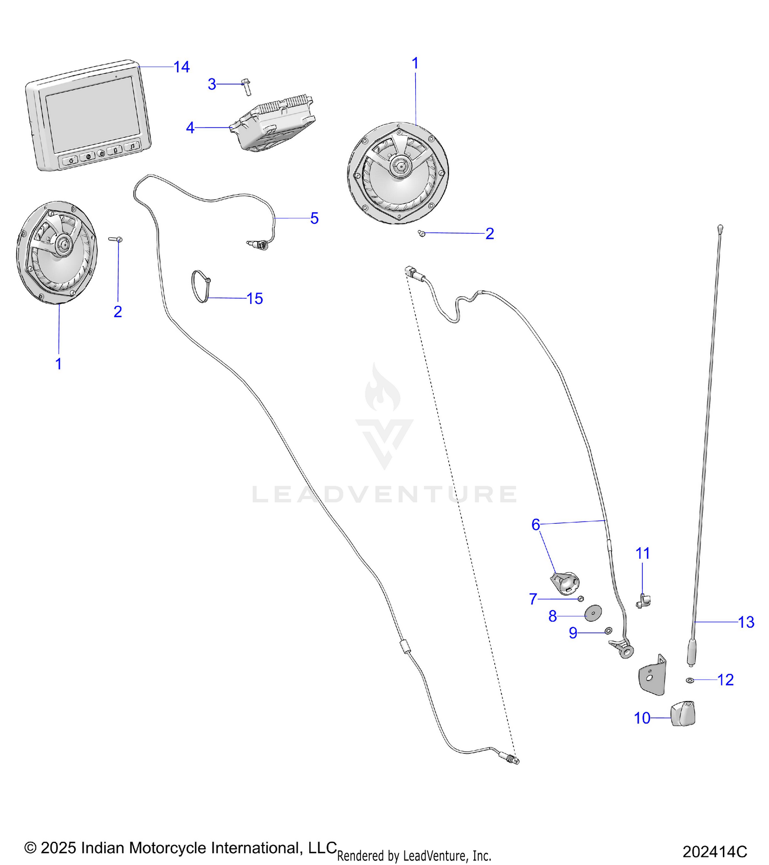 ELECTRICAL, AUDIO SYSTEM, STANDARD - N26LC0RR ALL OPTIONS (202414C)