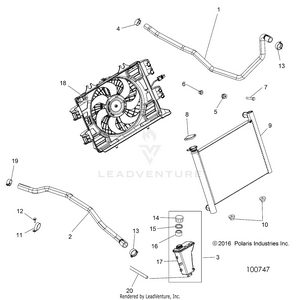 Engine, Cooling System - A17sxa85a1/a7/sxe85ab/am/as/a9 (100747) Schematic