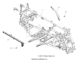 Chassis, Main Frame - A12zn8efk/efo (49atvframe12sp550) Schematic