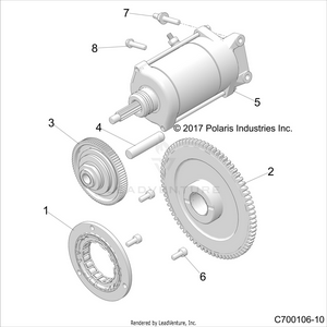 Engine, Starter - Z19vge99ak/aw/bk/bw (c700106-10) Schematic
