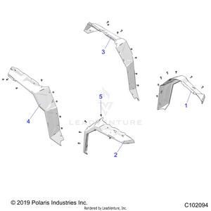 Body, Fender Flares - A25slz95af (c102094) Schematic